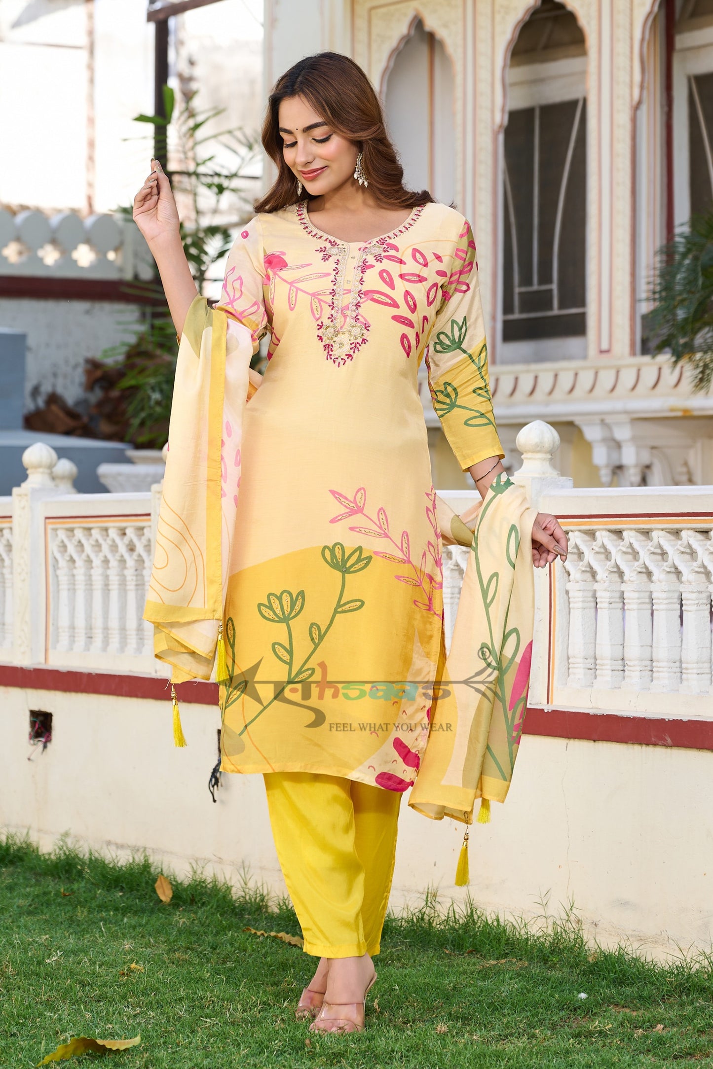 Pure Muslin Kurta Set